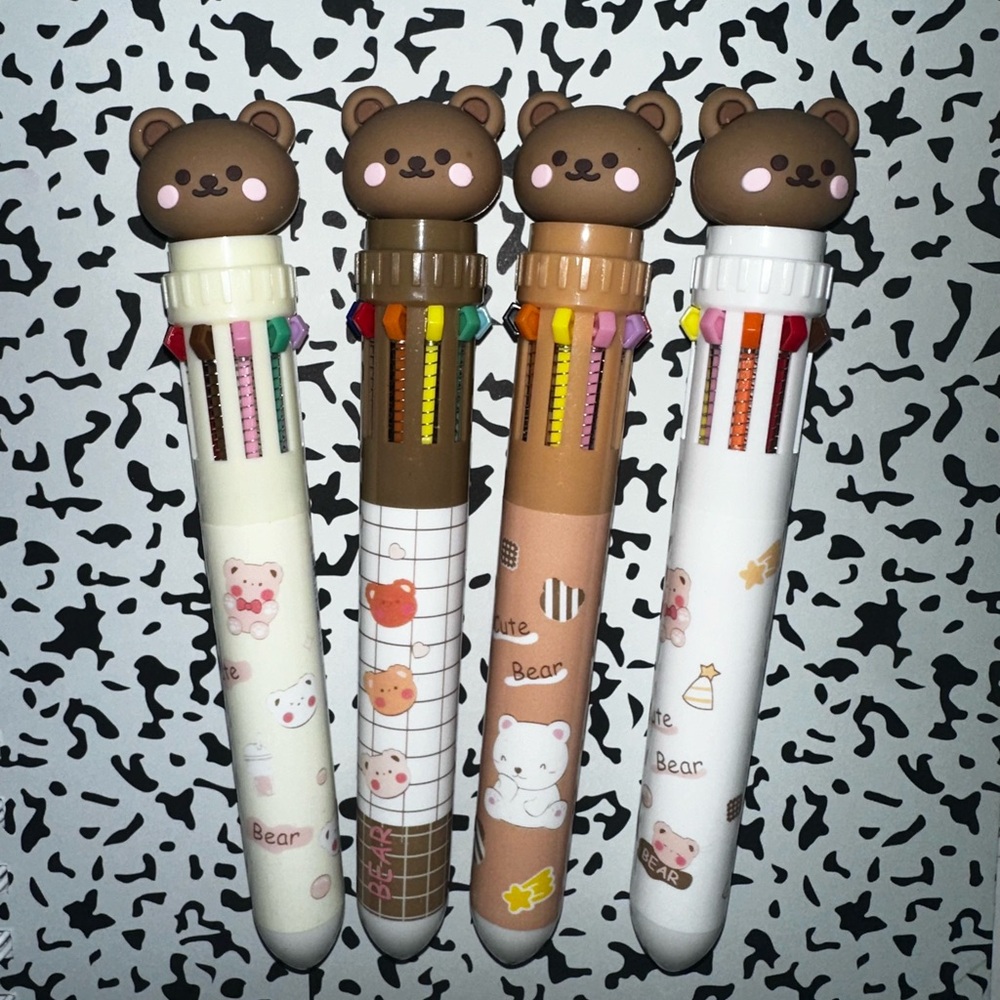 Cute Bear Multi-Color Pens